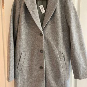Long wool-blend topcoat